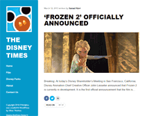 Tablet Screenshot of disneytimes.com